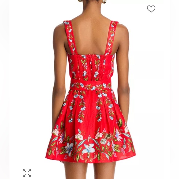 FARM Rio Red Floral Mini Dress - Picture 5 of 7